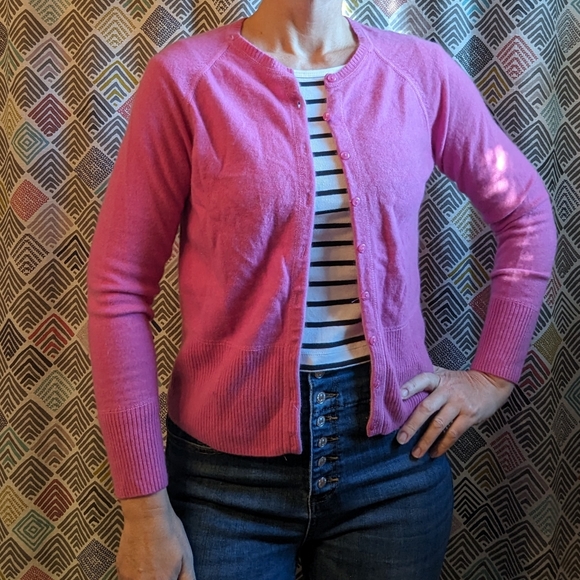 GRAYSON & DUNN cashmere cardigan S M - Picture 1 of 7